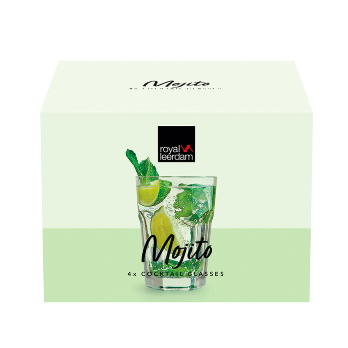 4 Mojito cocktail glasses 410ml - Leerdam Crisal Glass - 8710964827187