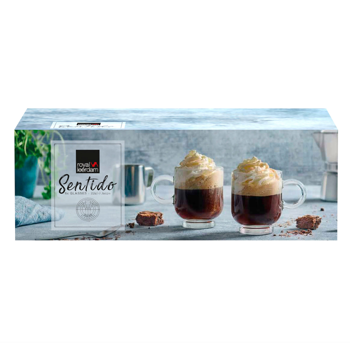 6 chávenas Cappuccino 220ml - Leerdam Crisal Glass - 8710964831092