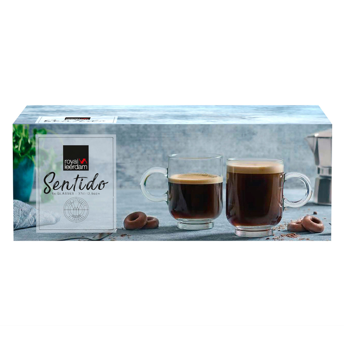 Sentido set of 6 370ml mugs - Leerdam Crisal Glass - 8710964831108