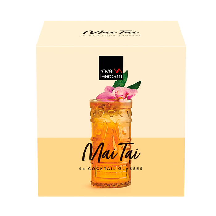 4 Copos cocktail Tiki Mai Tai 485ml - Leerdam Crisal Glass - 8710964992403