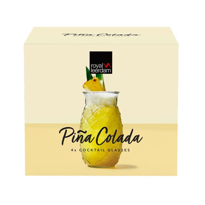 4 Piña Colada Cocktail Glasses 505ml - Leerdam Crisal Glass - 8710964992427
