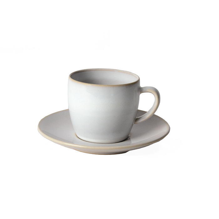 Pure Mug and Saucer 150ml, reinforced Stoneware - Servotel - 5602737099583