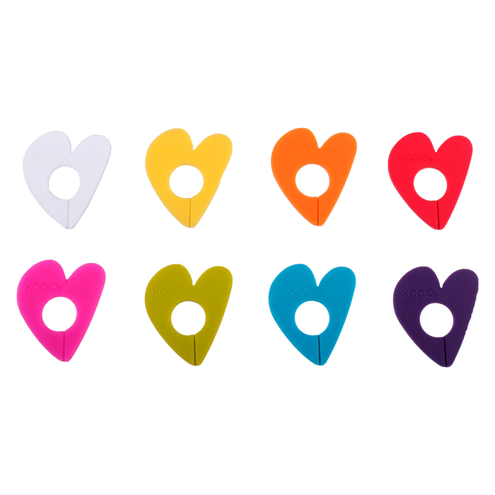 8 marcadores de silicone Love para copos - Koala - 8436040962855