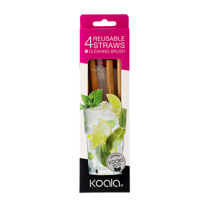 4 Palhinhas 21cm, Bambu - Koala - 8436040969731