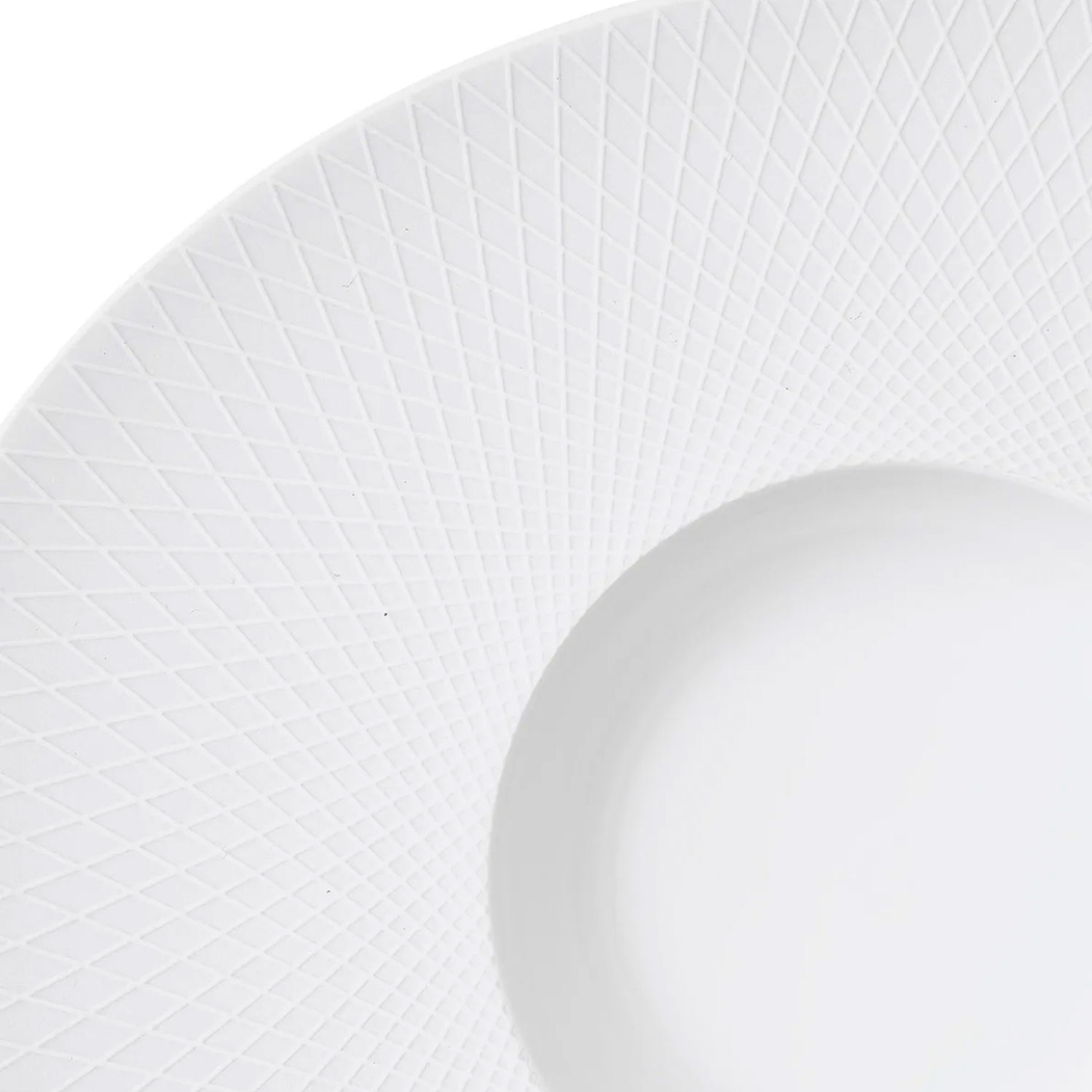 Graphique Presentation Plate 32,5cm, White Porcelain - Degrenne - 3057192454477