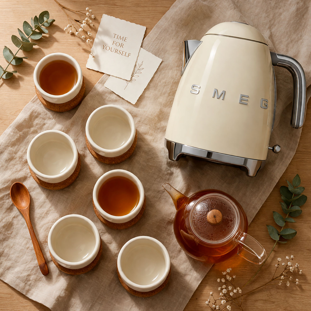 Pearl Tea Ritual Set Alma Gémea and SMEG Cream - Kanto - 5602737110486