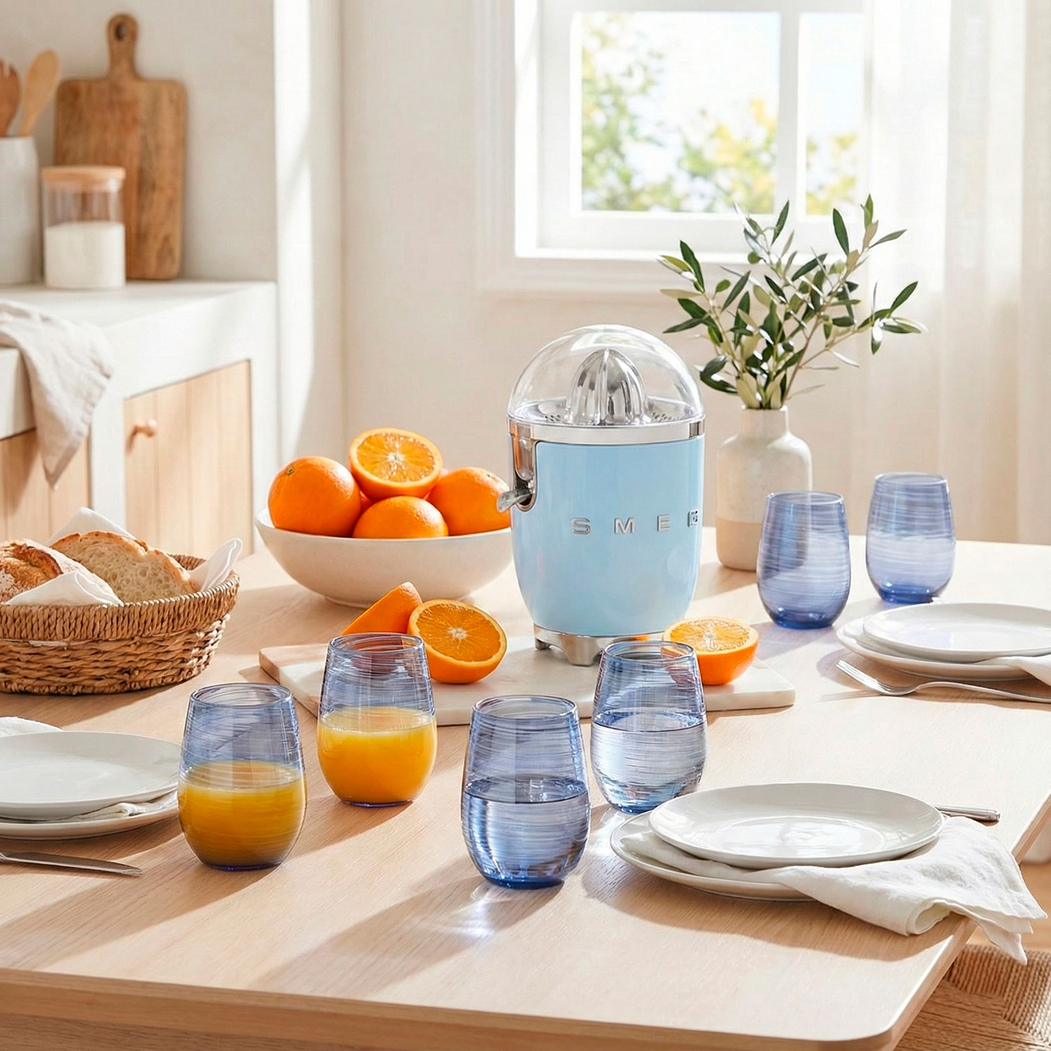 Blue Fresh Morning Set - Twister & SMEG Citrus Edition - SMEG Portugal | Exclusive Design Kitchen Packs - 5602737110523