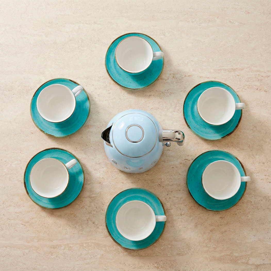Sky & Sea Tea Set - Rústico x SMEG Mini Edition - SMEG Portugal | Exclusive Design Kitchen Packs - 5602737110578