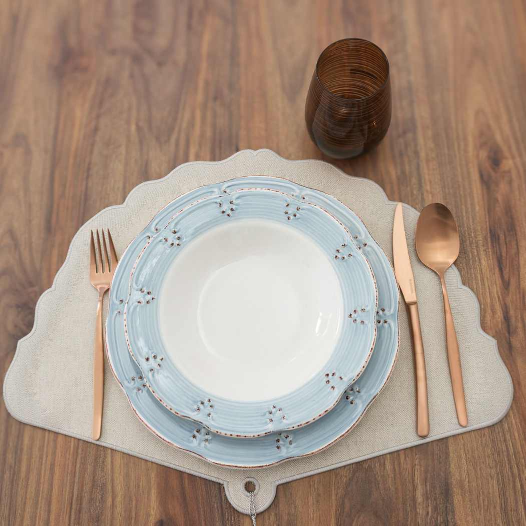 18-piece stoneware set blue - Be My Guest - 5602737049113