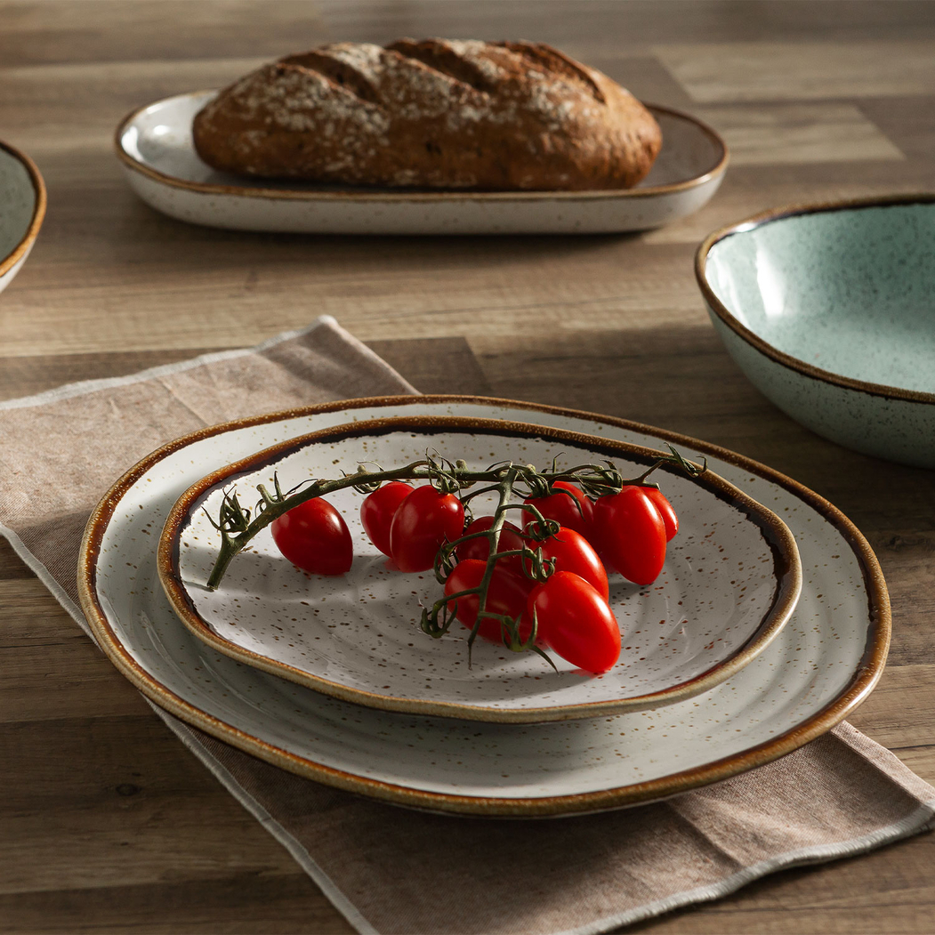 Oval Platter Rustic Blend white, 30 cm, Stoneware - Vista Alegre - 5604782032874