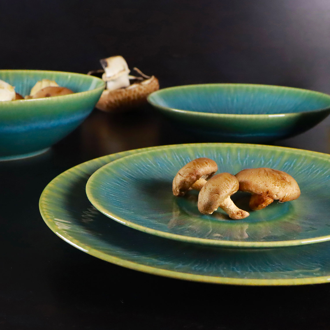Prato marcador Agata Esmeralda 32cm - Mesa Ceramics - 5600498207902