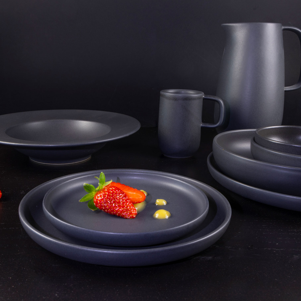 Prato marcador Black Sand 33cm - Mesa Ceramics - 5600498203195