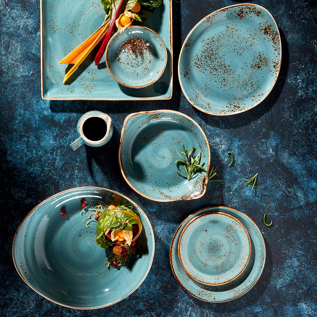 Craft Blue Coupe Plate 25cm, Vitrified Porcelain - Steelite - 5018461380512