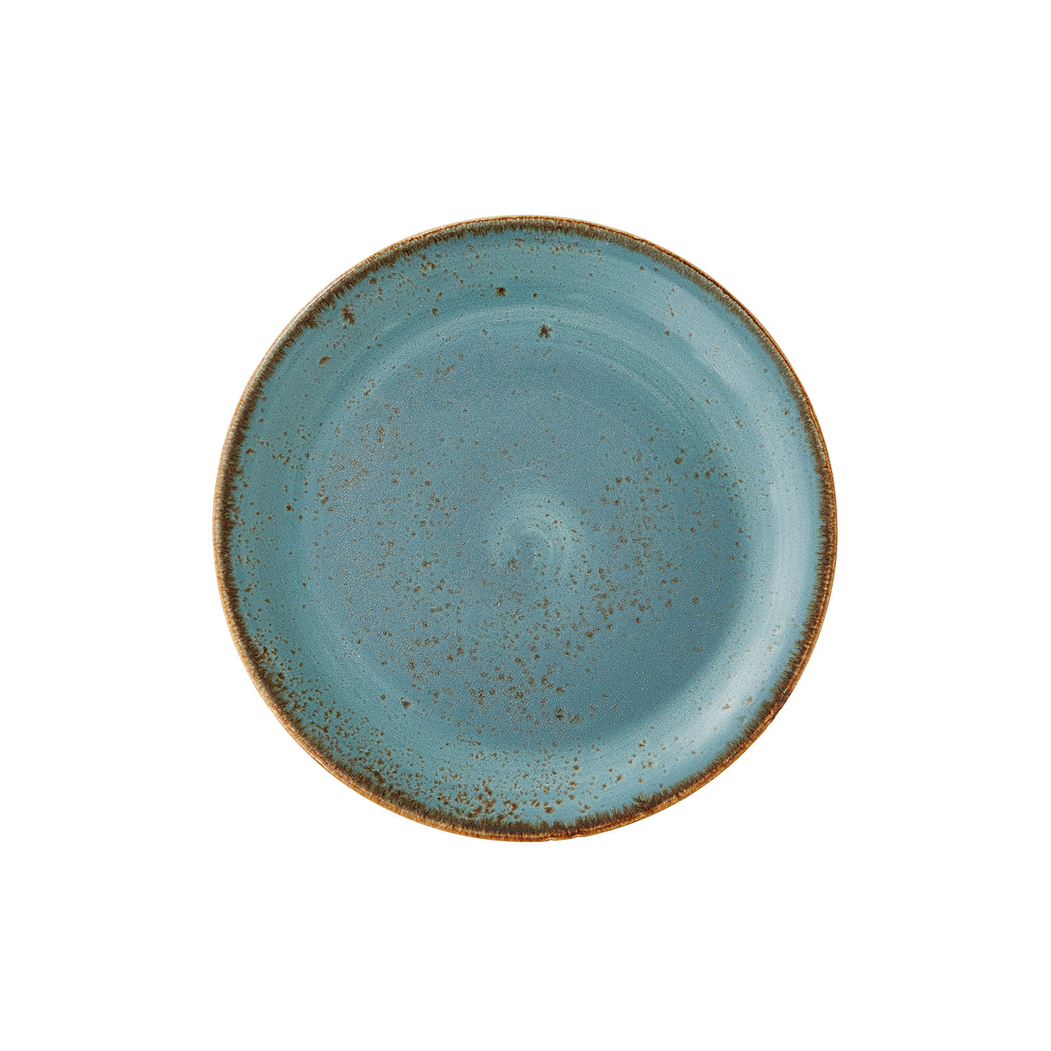 Craft Blue Coupe Plate 20cm, Vitrified Porcelain