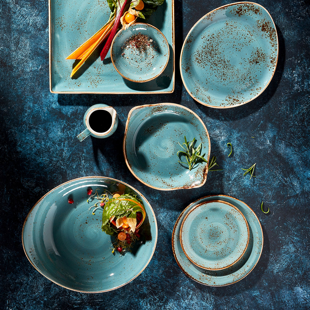 Craft Blue Coupe Plate 20cm, Vitrified Porcelain - Steelite - 5018461380529