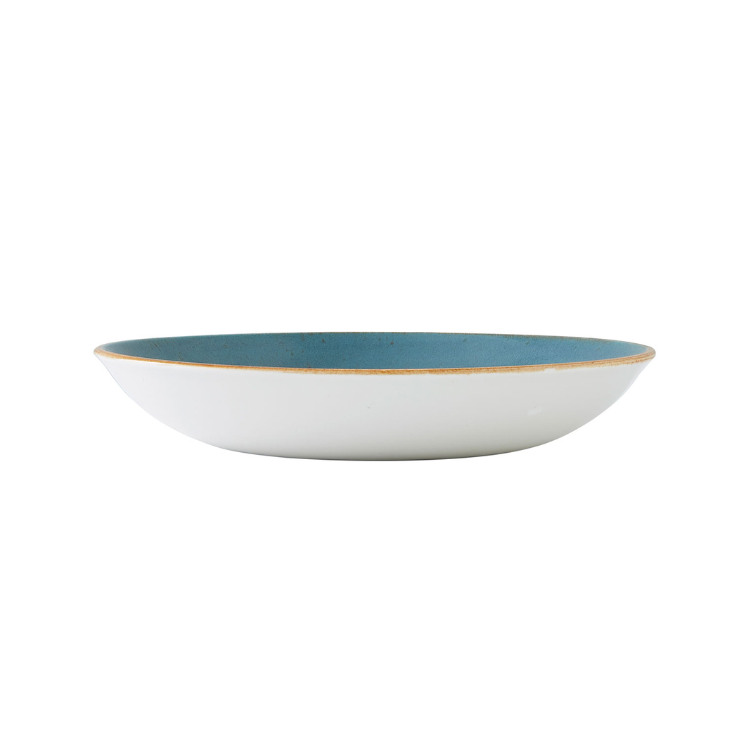 Craft Blue Deep Plate 25cm, Vitrified Porcelain - Steelite - 5018461380659