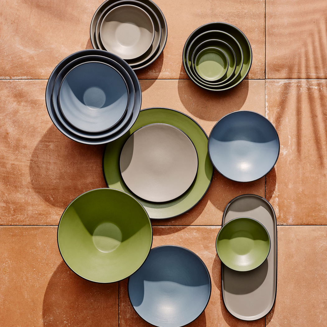 Travessa Retangular 25x12cm Baja Sandstone, Melamina resistente - Steelite - 5018461693421