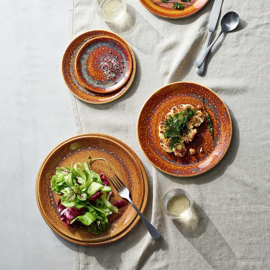 Vesuvius Amber 25cm Deep Plate, Vitrified Porcelain - Steelite - 5018461612965