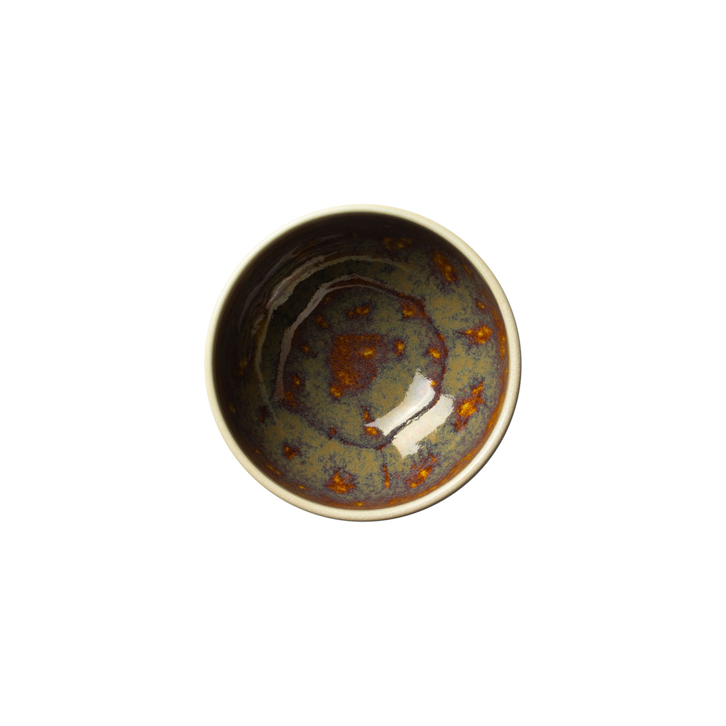  Aurora Vesuvius Amber 11cm Bowl, vitrified Porcelain - Steelite - 5018461672426
