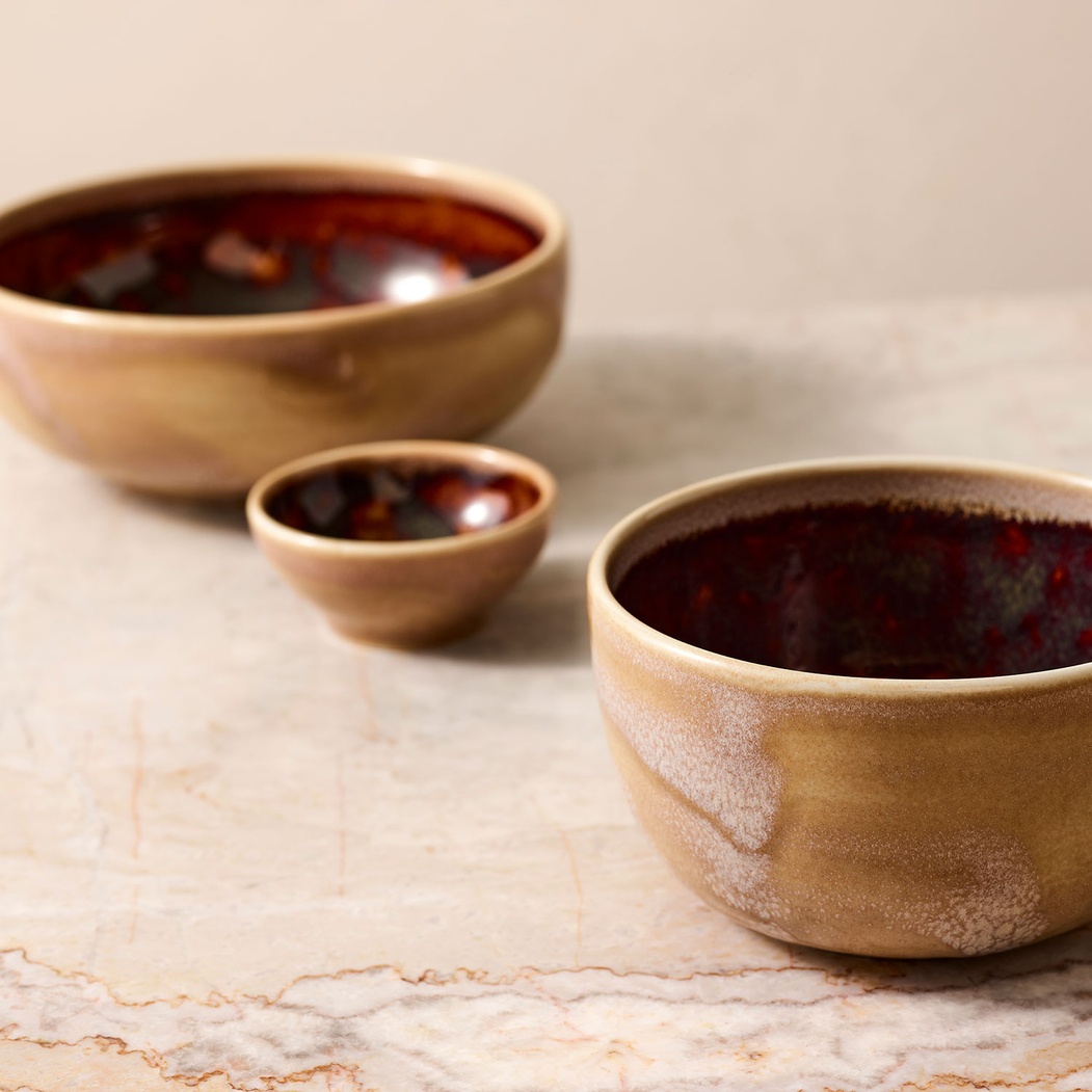 17cm Bowl Aurora Vesuvius Amber, vitrified Porcelain - Steelite - 5018461672396