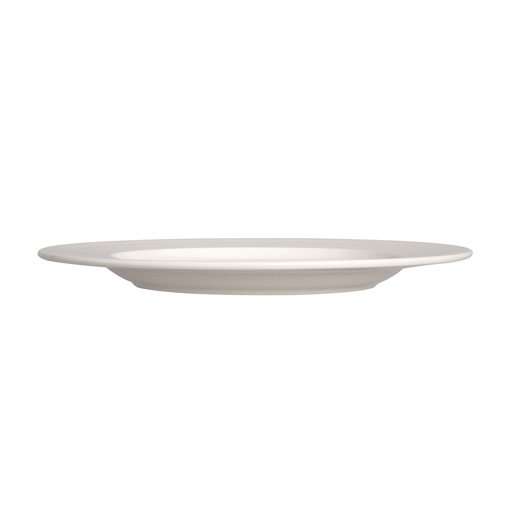 Prato Raso 27cm, Concorde, Porcelana branca com borda reforçada - Steelite - 5018461752371