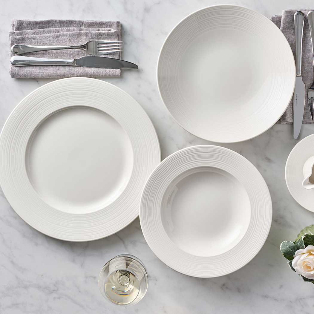 30cm Coupe Plate, Concorde collection, white Porcelain - Steelite - 5018461752456