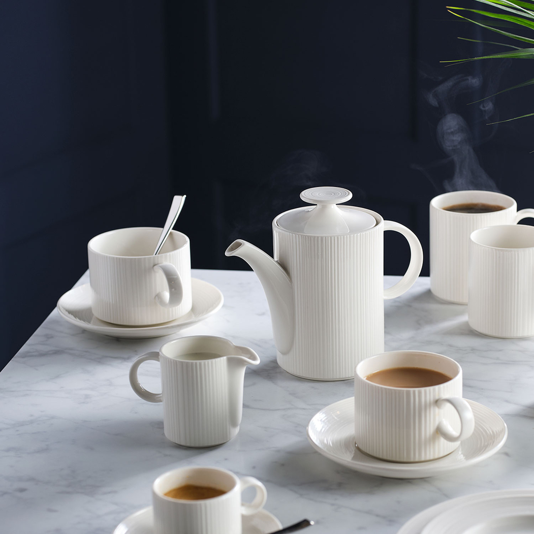 20cm Coupe Flat Plate, Concorde collection, white porcelain with a smooth finish - Steelite - 5018461752470