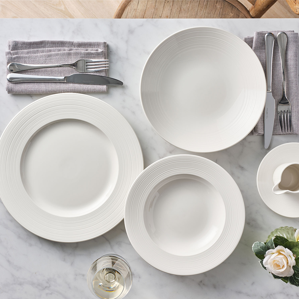 25cm Coupe Bow, Concorde collection, white Porcelain with a smooth finish - Steelite - 5018461752494