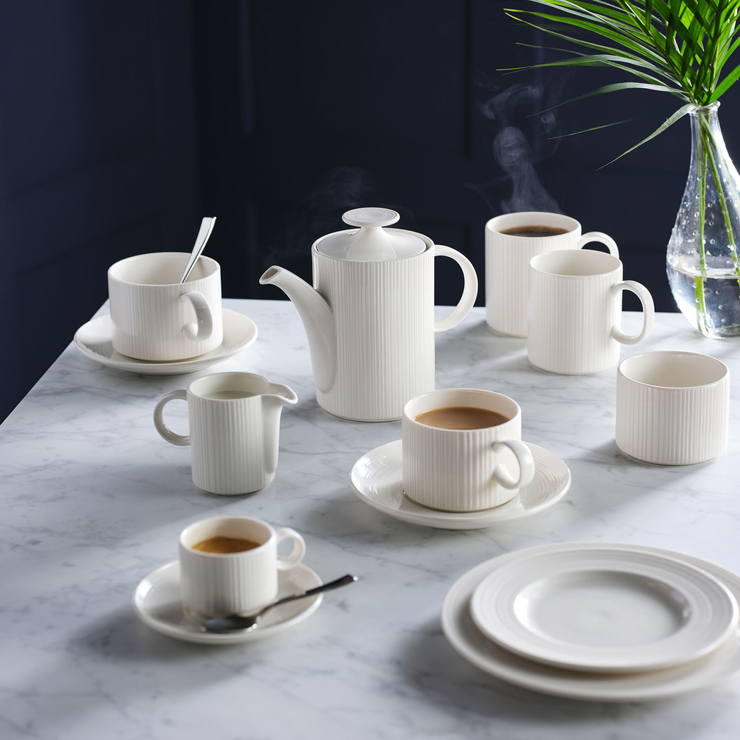 12cm Saucer, Concorde collection, white Porcelain with a smooth finish - Steelite - 5018461752265