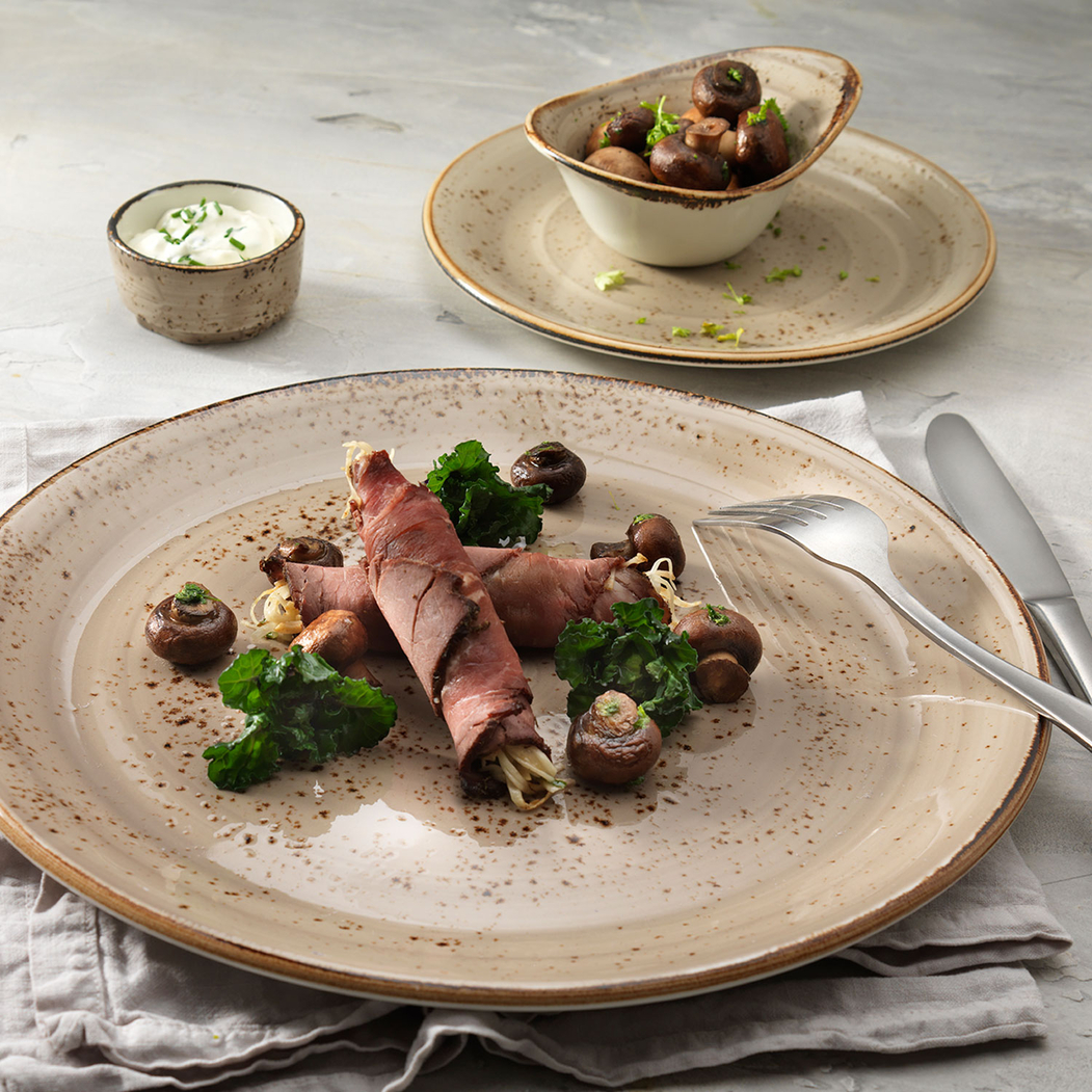 20cm Coupe Plate Craft Porcini, vitrified Porcelain - Steelite - 5018461503577