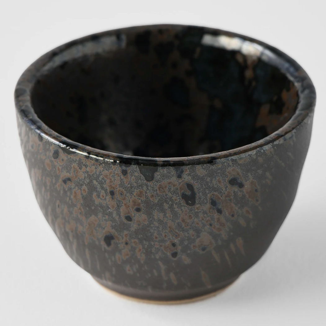  Copo de Sake 20ml, Cerâmica Japonesa Artesanal, preto - Made In Japan - 8594197821989