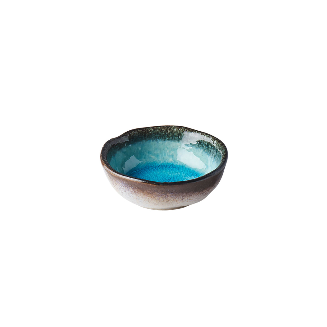 Sky Blue Round Bowl 50ml, Minoyaki Porcelain, Serene Blue - MIJ - 8594197821804