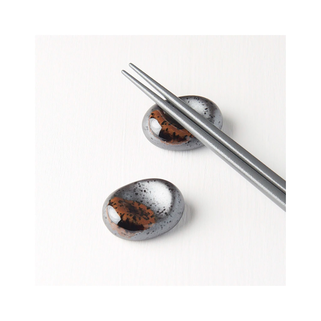 Black 4,5 cm Japanese ceramic chopstick holder - MIJ - 8594197822184