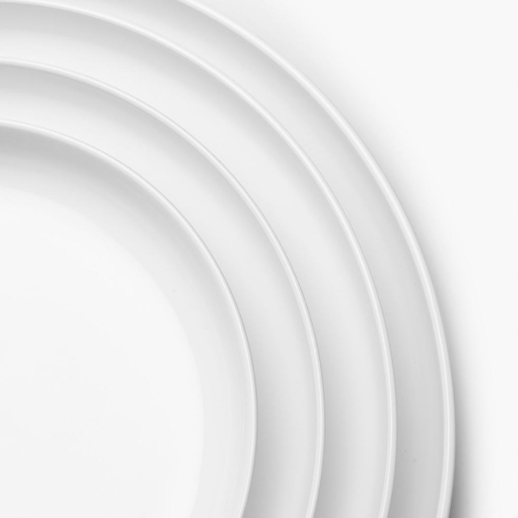 24cm Flat Plate Base Dinnerware by Piet Boon, Bone China Porcelain - Serax - 5420000707085