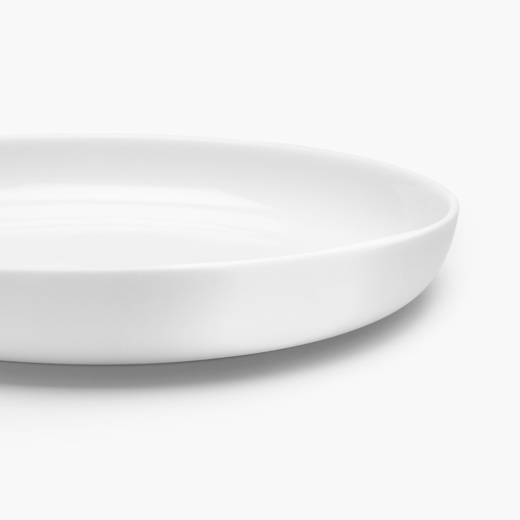 16cm High Rim Flat Plate Base by Piet Boon, Bone China Porcelain - Serax - 5420000707139