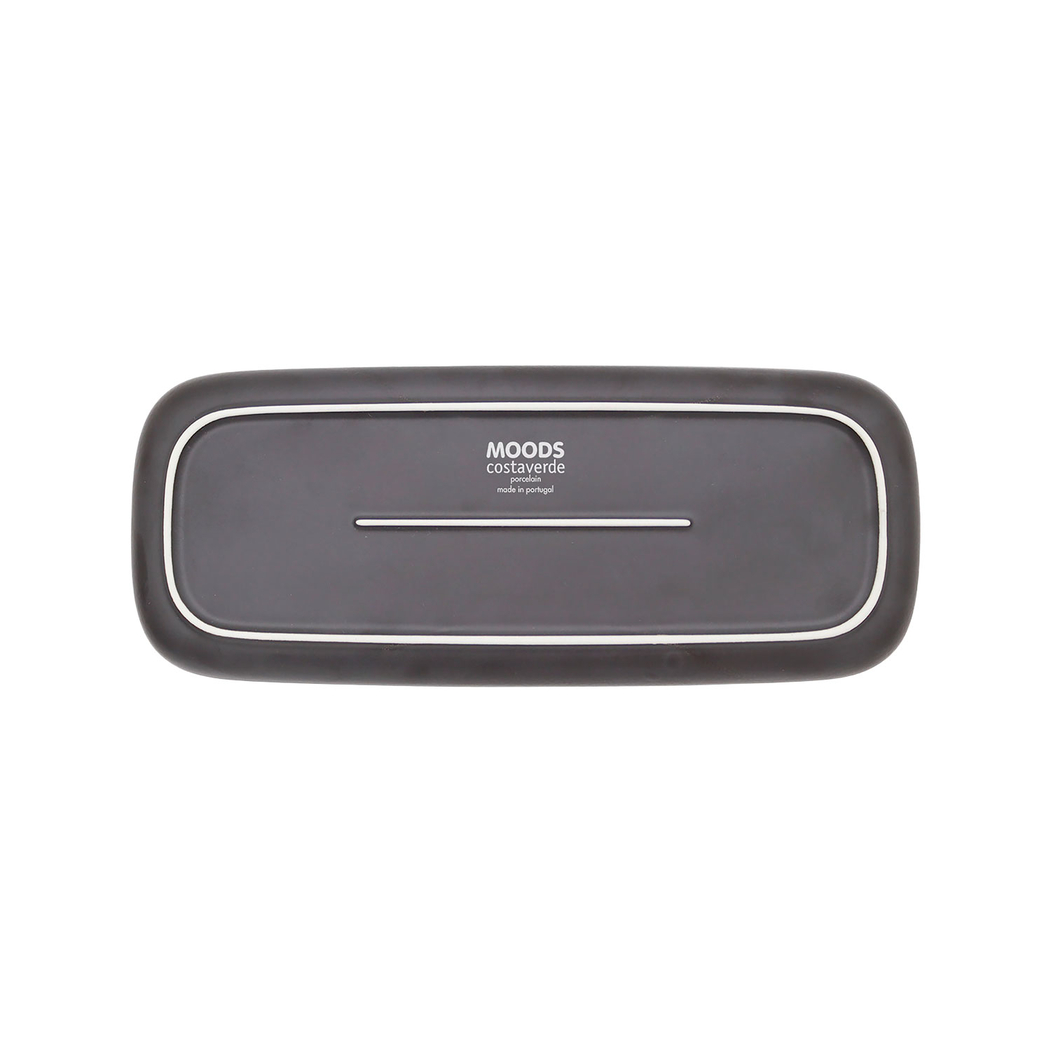 Double Ambitious Rectangular Platter 31x13cm, Porcelain - Costaverde - 5603578202569