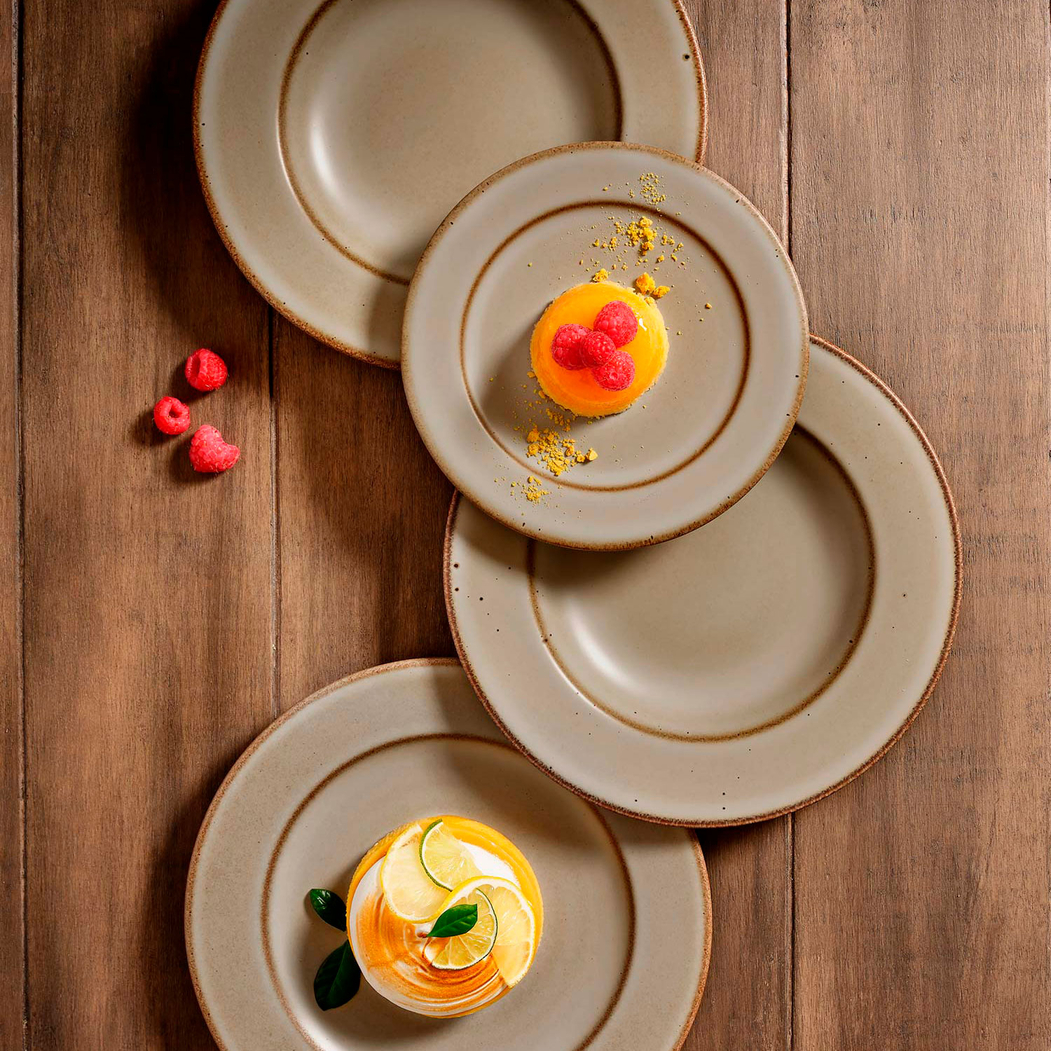 Prato Sobremesa Eccentric 18cm, Porcelana Portuguesa - Costa Verde - 5603578203511