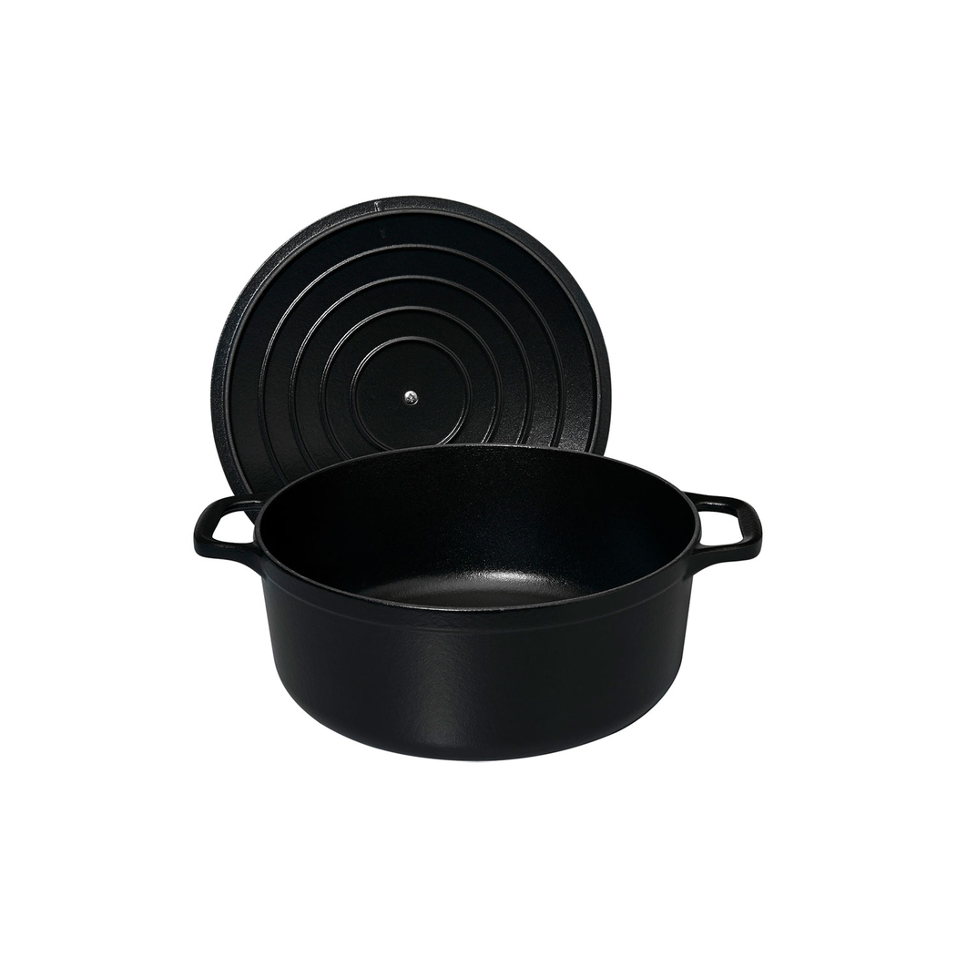 Caçarola redonda 20cm, preto, ferro fundido esmaltado - Chasseur - 3244334720013