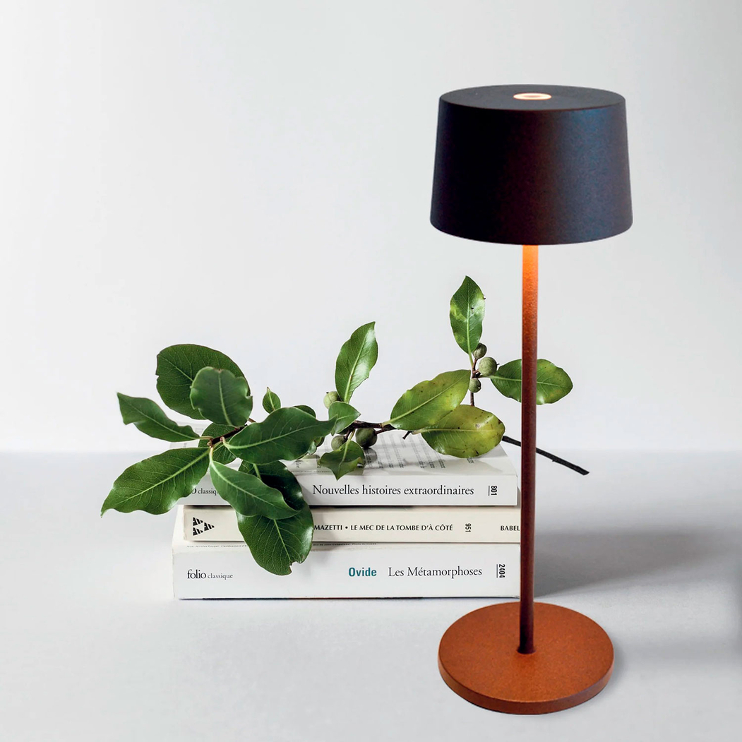 Brown Lamp, 35cm, Olivia - Zafferano - 8058945333921