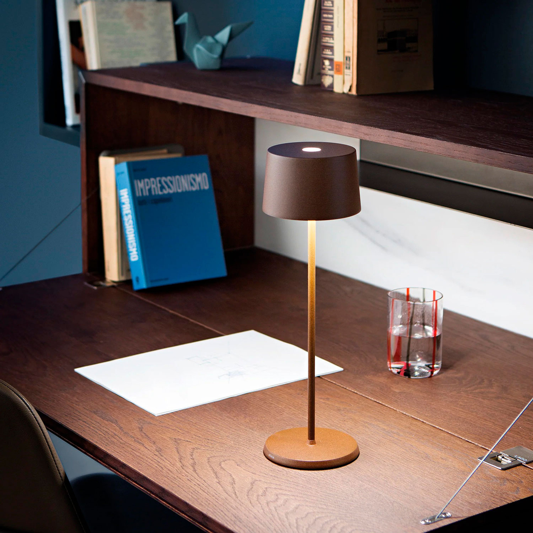 Brown Lamp, 35cm, Olivia - Zafferano - 8058945333921