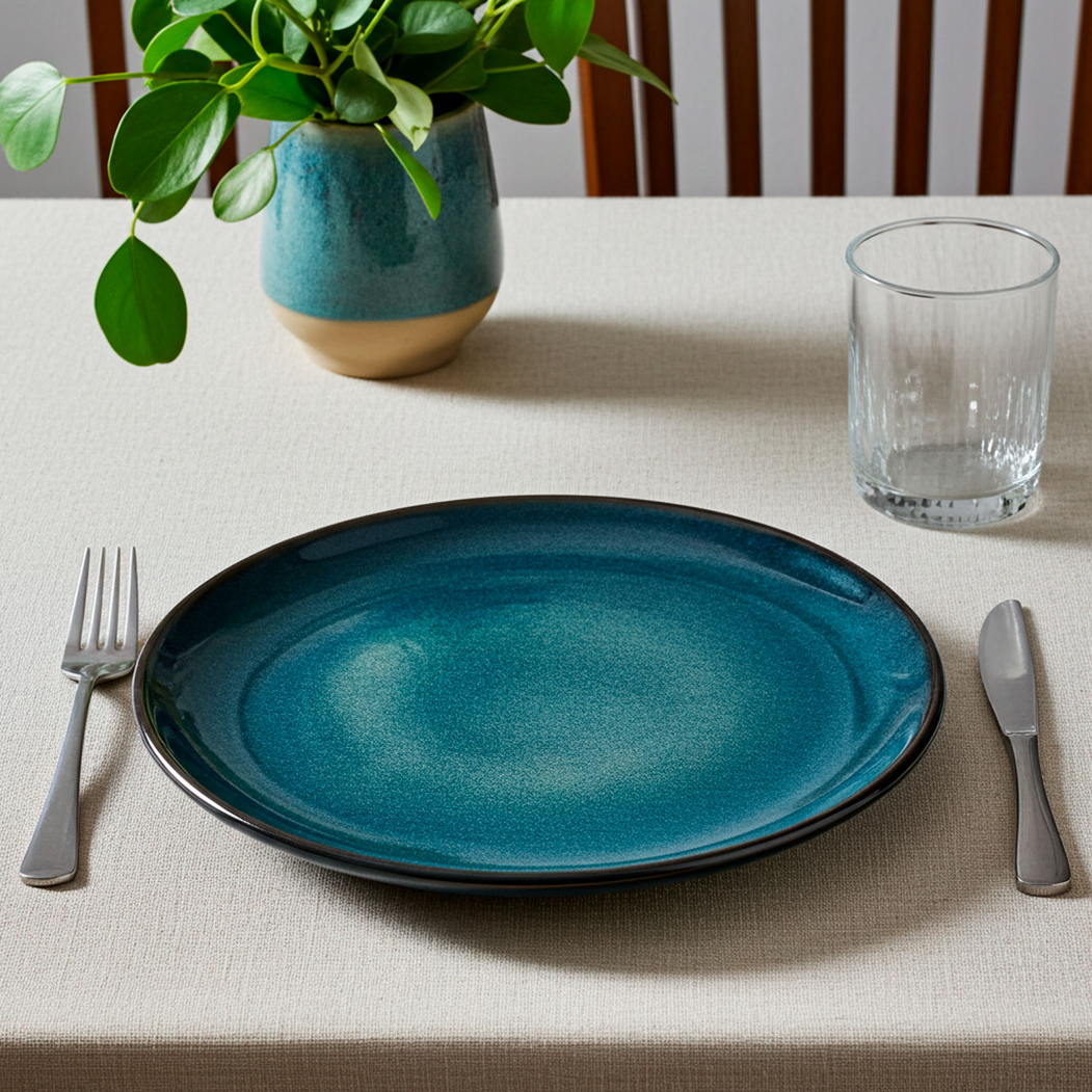 Prato raso Organic Azul 27cm - Organic - 5604256024589