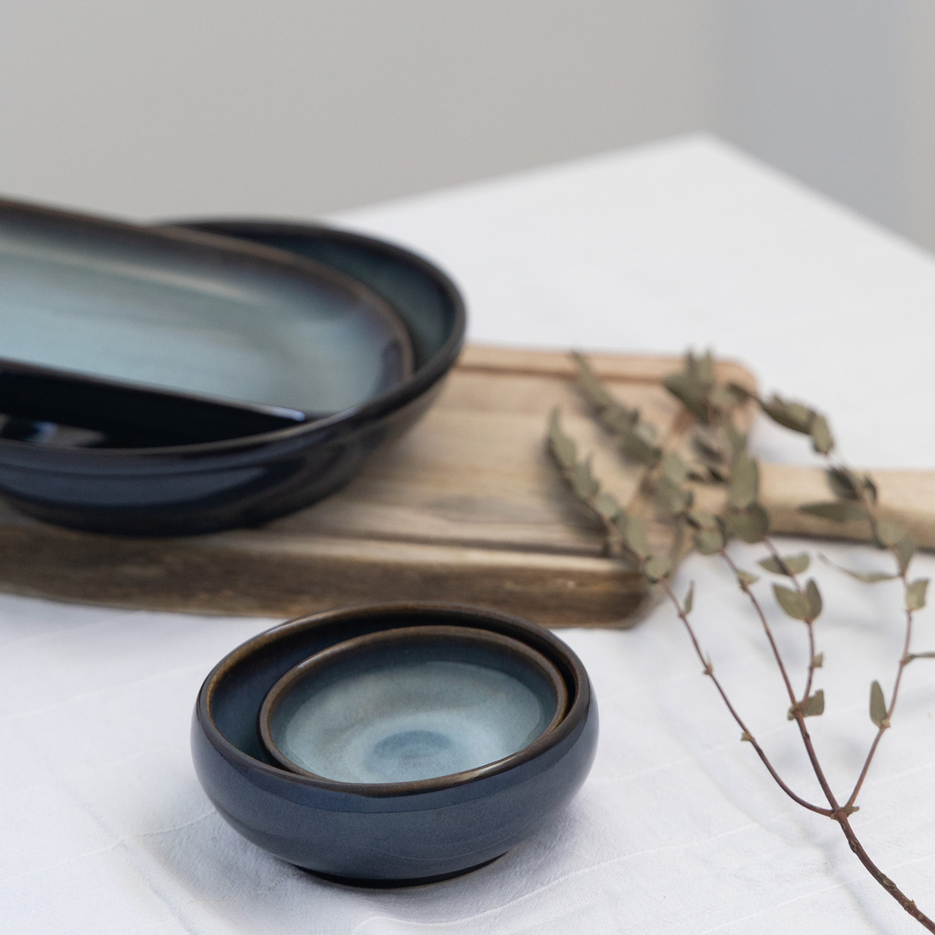 Bowl 10x2,5cm, Organic Pacific, Reactive Stoneware - Organic - 5602737102368