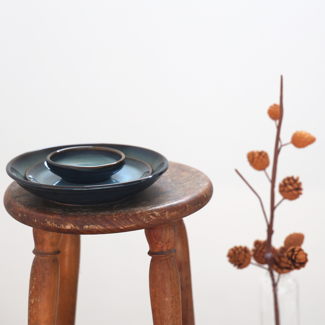 Deep Plate 21cm, Organic Pacific, Reactive Stoneware - Organic - 5602737102382