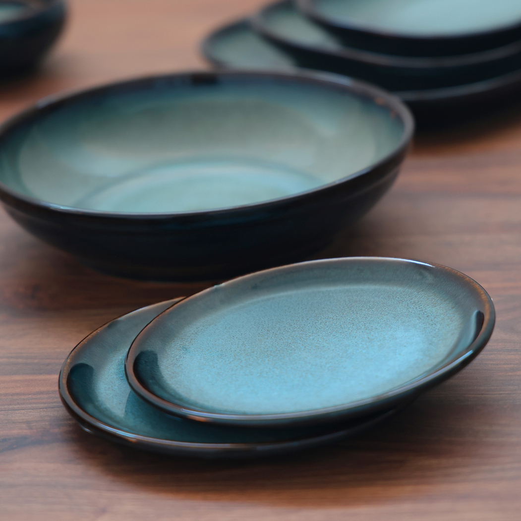 16cm Plate, Organic Pacific, Reactive Stoneware - Organic - 5602737102412