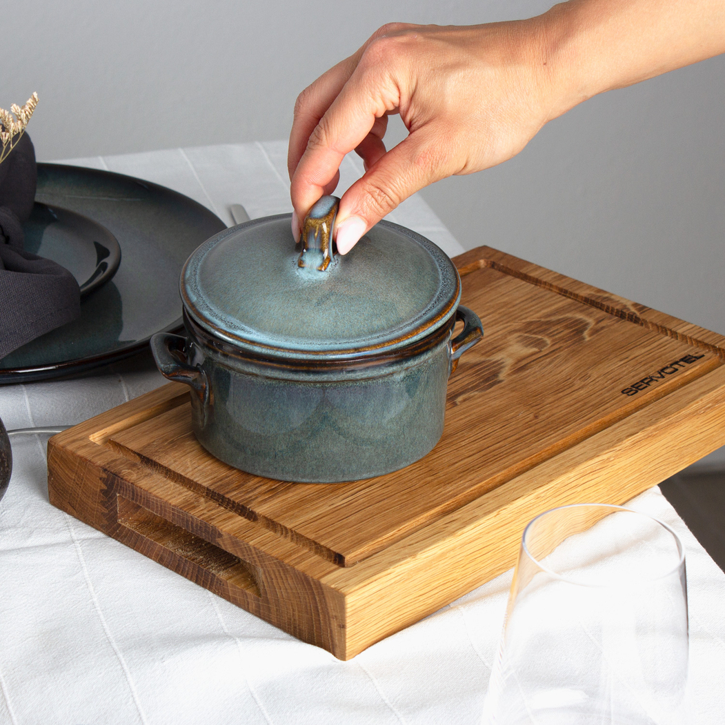 Casserole 12x6cm, Organic Pacific, Reactive Stoneware - Organic - 5602737102474