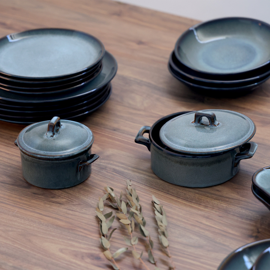 Casserole 12x6cm, Organic Pacific, Reactive Stoneware - Organic - 5602737102474