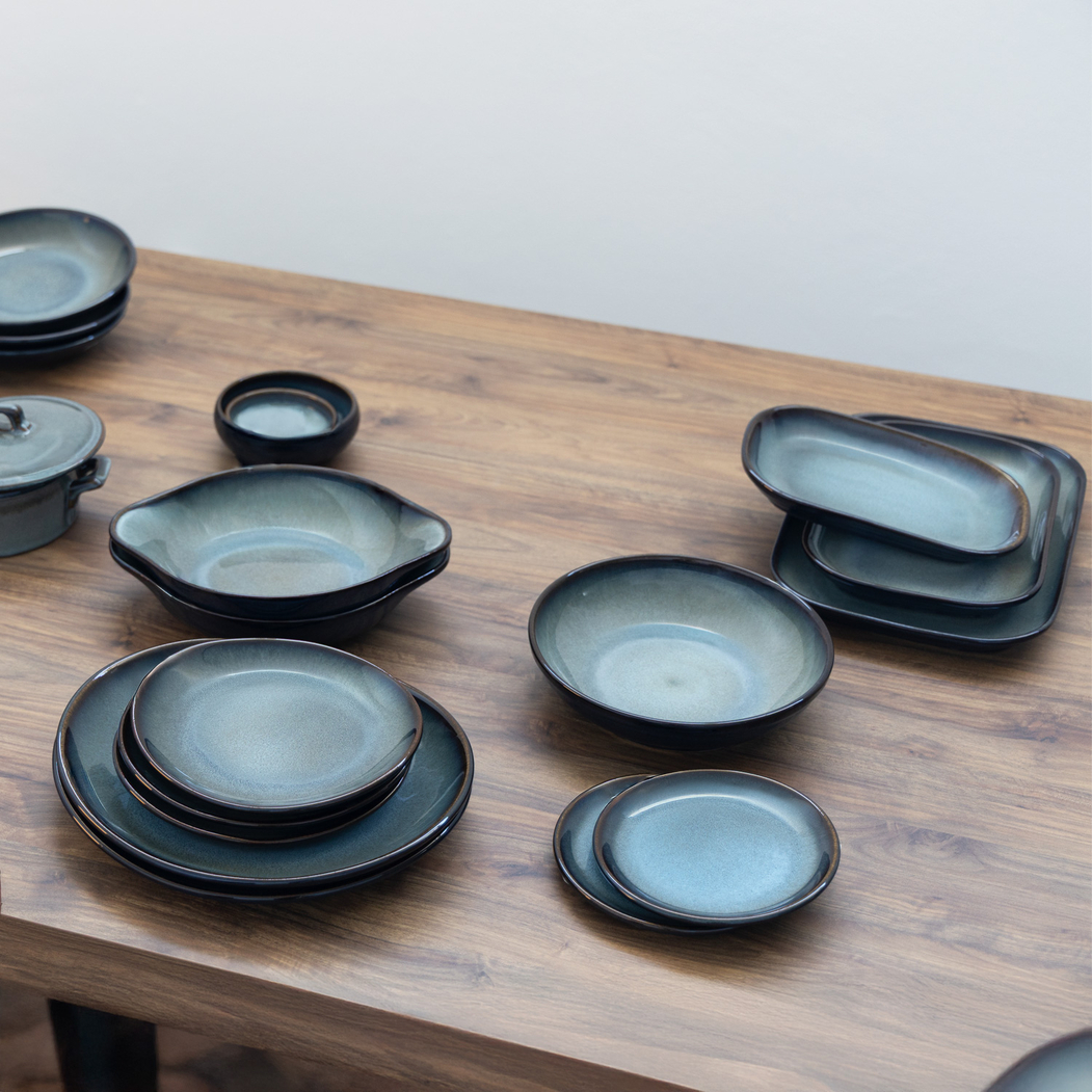 Salad Bowl 23x5,5cm, Organic Pacific, Reactive Stoneware - Organic - 5602737102481