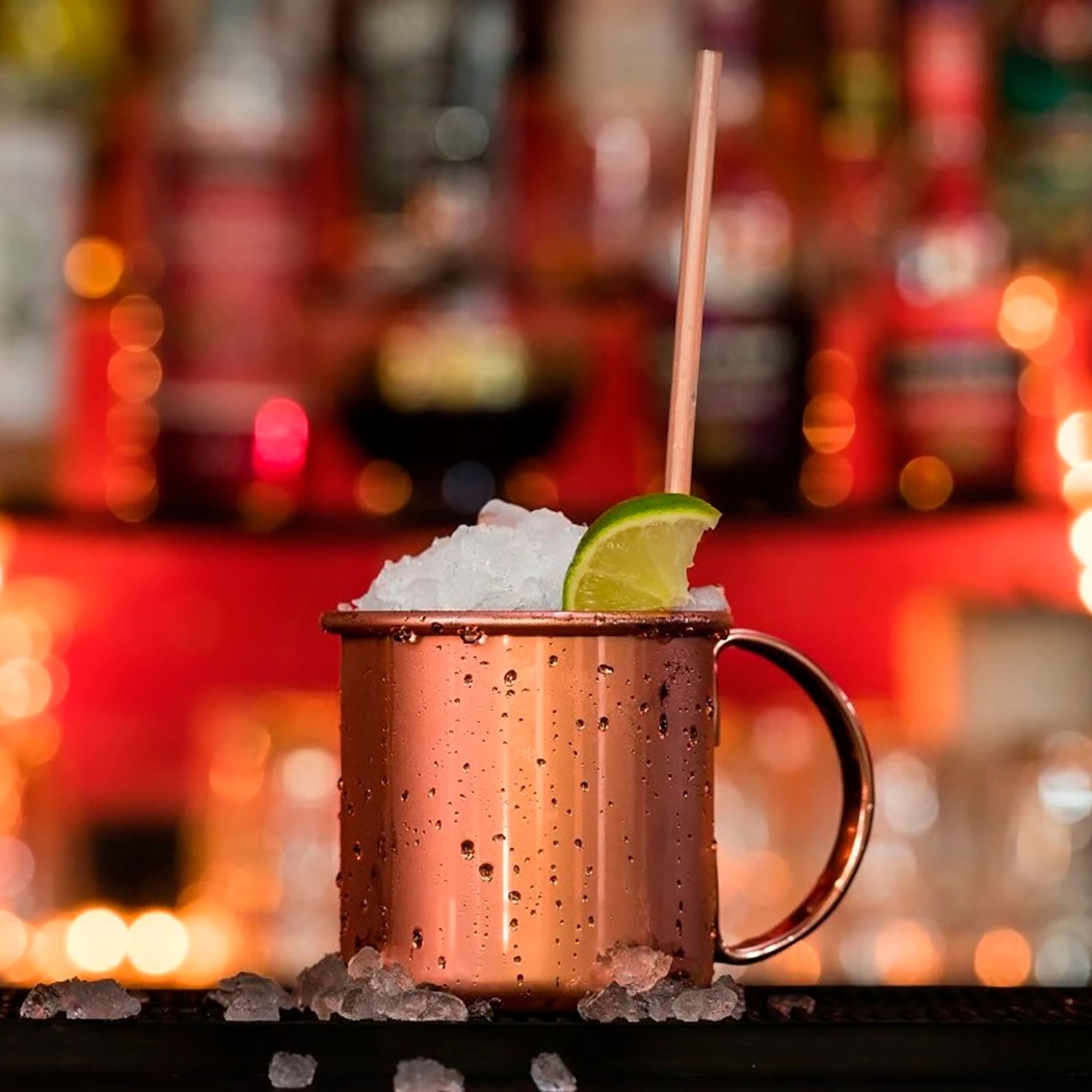 Straight Moscow Mule Mug, 500ml, Stainless Steel - Beaumont - 5020229107415