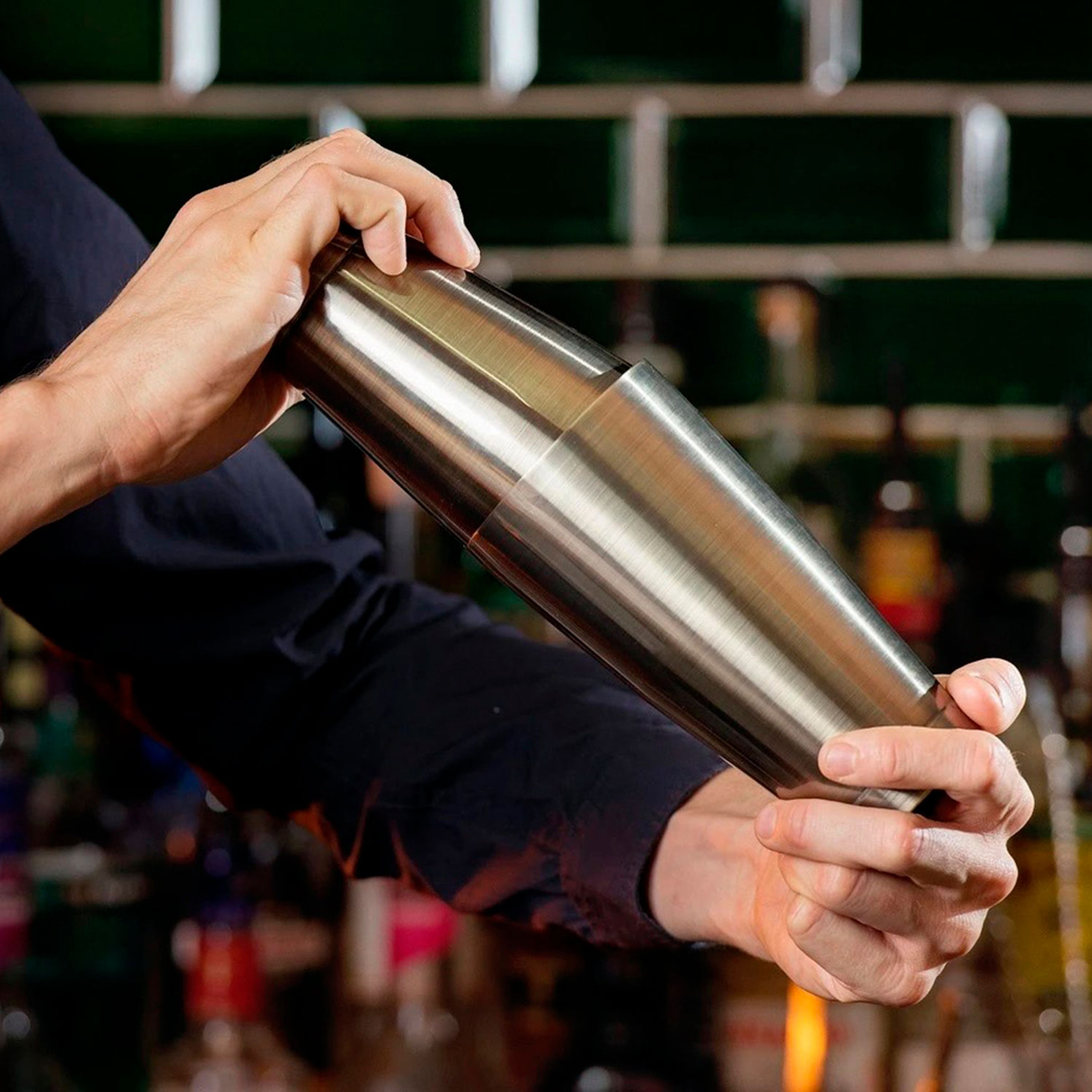 Vintage Plated Boston Shaker, Stainless Steel - Beaumont - 5020229108498