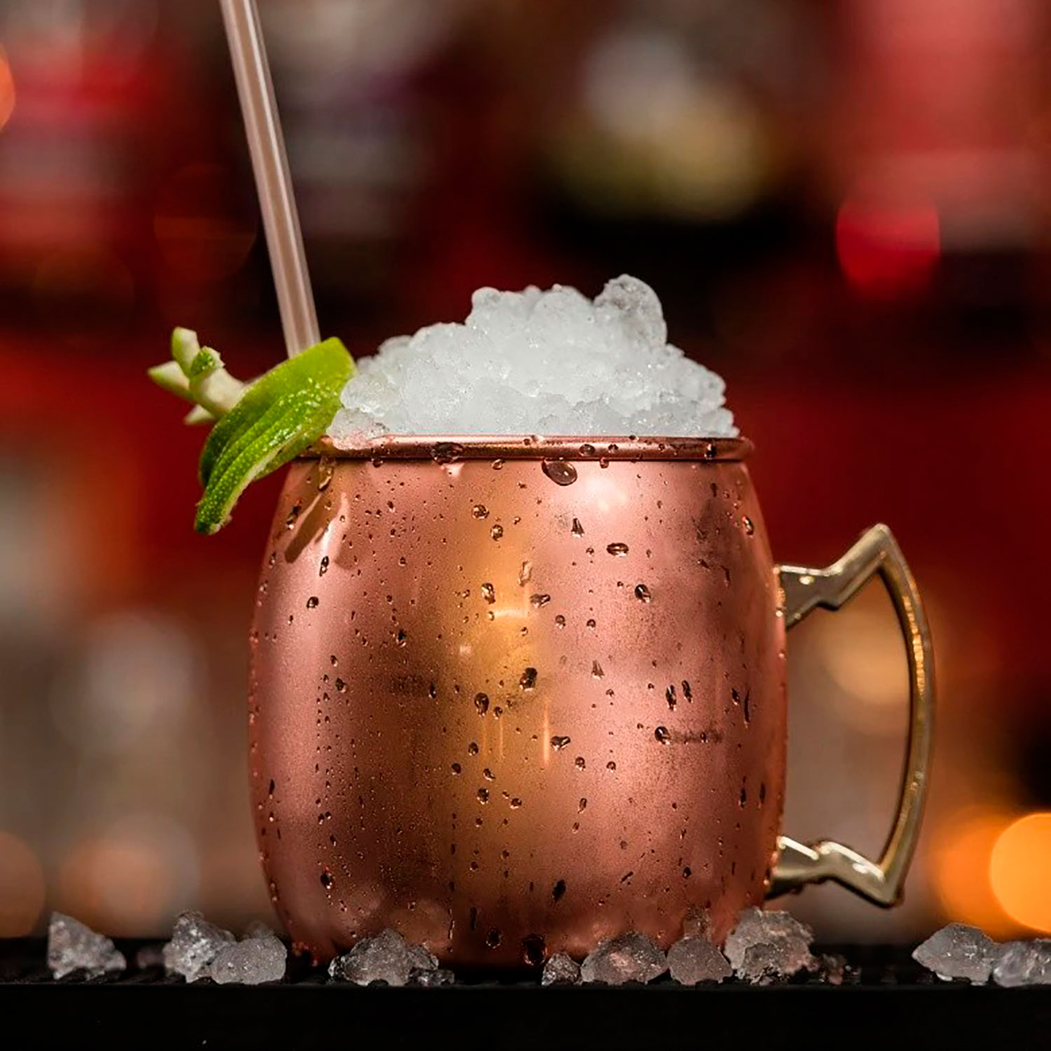 Curved Moscow Mule Mug, 500ml, Stainless Steel - Beaumont - 5020229107392